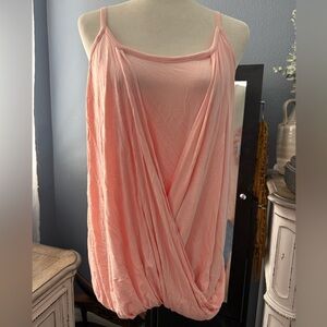 Motherhood Maternity Sleeveless Pink Draped Nursing Top Size Large NWT